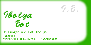 ibolya bot business card